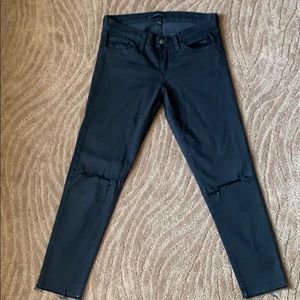 Flying monkey black jeans w/knee holes, Size 28.